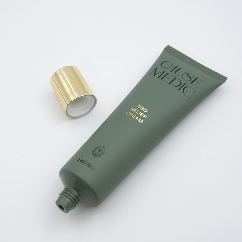 Tubo cosmético de plástico blando de gran oferta con tapa de rosca, loción corporal, crema facial, tubo exprimidor, superficie serigrafiada