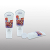 Tubo de plástico PE de 80 ml y 100 ml para limpiador facial, envases cosméticos de colores personalizados con tapa para protector solar y champú