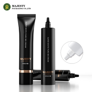 ODM/OEM 30ml Color negro vacío BB Tubo de crema Squeeze Tubón de embalaje cosmético