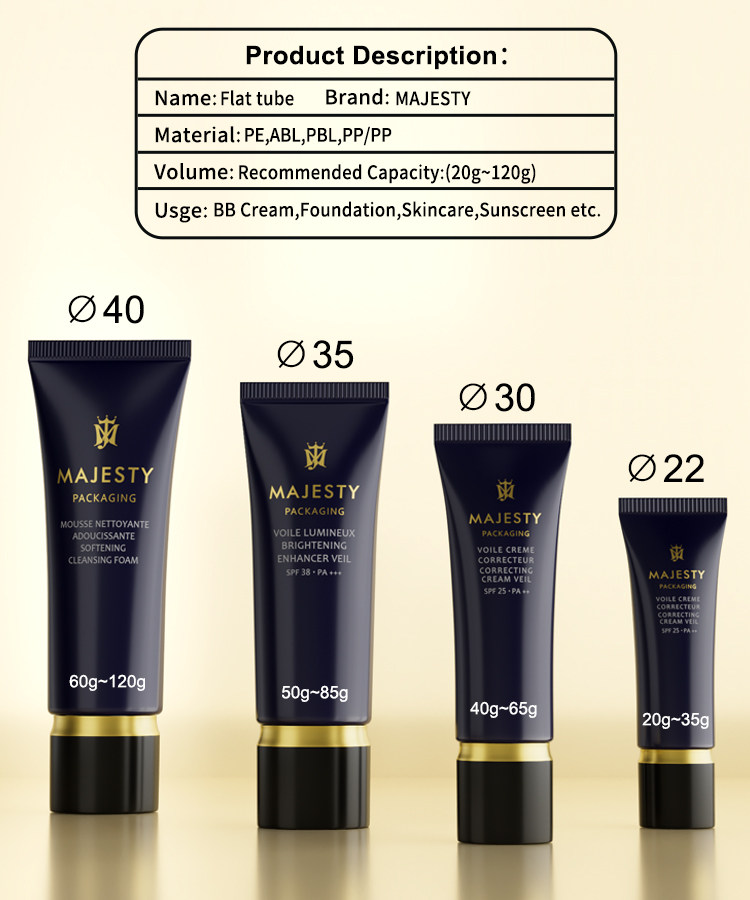tubo de envasado de lavado facial