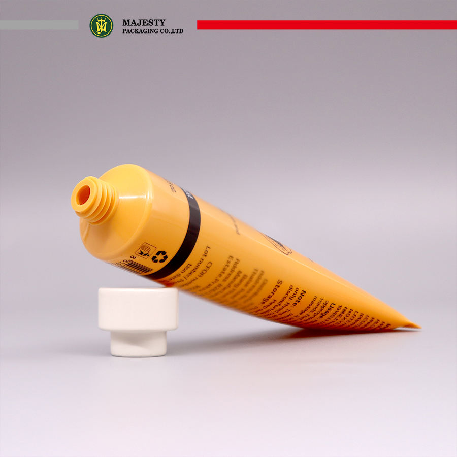 Tubo de tapa de cerámica único de 10-60 ml para cosméticos, cuidado de la piel, protector solar, crema de manos, envases cosméticos de plástico