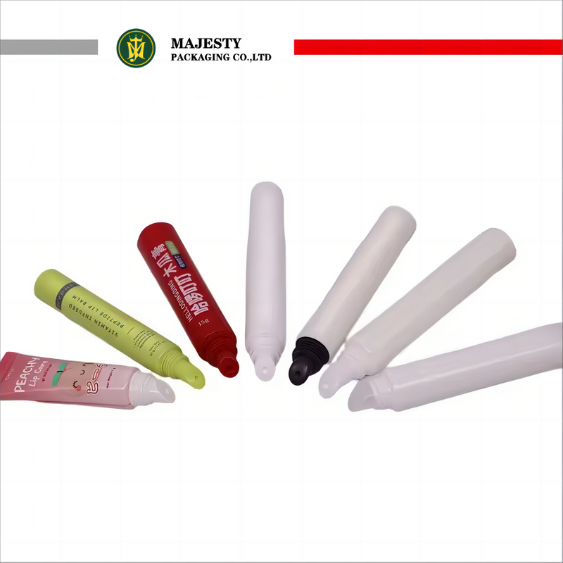 Tubos vacíos de plástico personalizados de 5-20 ml con tapa para bálsamo labial, lápiz labial, brillo de labios, cosméticos en crema
