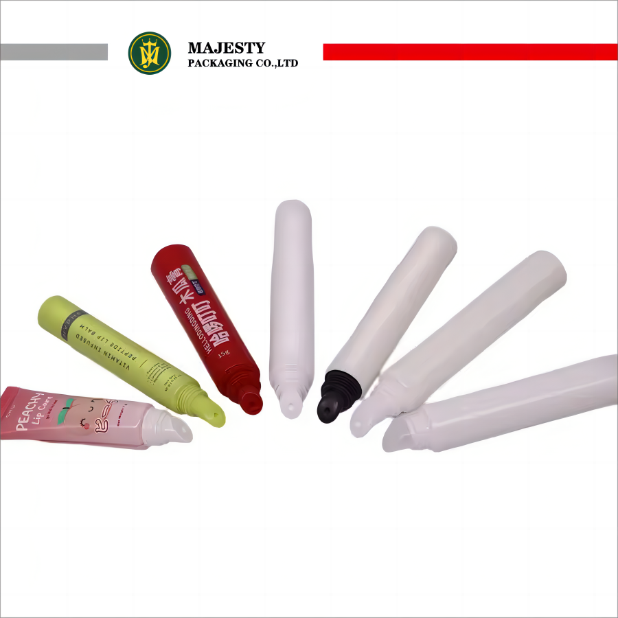 Tubos vacíos de plástico personalizados de 5-20 ml con tapa para bálsamo labial, lápiz labial, brillo de labios, cosméticos en crema