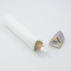 Tubo de compresión triangular con logotipo personalizado, embalaje vacío de 30mm, crema de lavado de cara, lápiz labial, 0,5mm de espesor, Material PP, tapón de rosca, protector solar