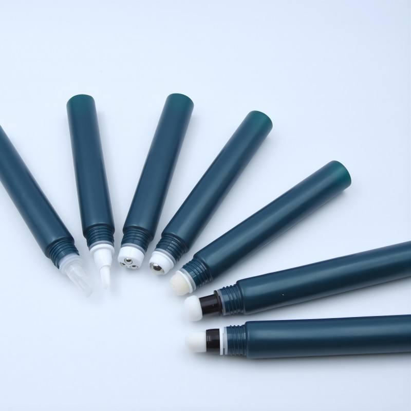 Tubo de crema para ojos personalizable, 15mL, 30mL, cuidado de la piel, aceite esencial, tubo de masaje, paquete de plástico, serigrafía, protector solar para labios