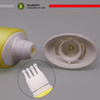 Tubo de masaje con bola de rodillo de acero inoxidable, tubo de embalaje de crema adelgazante, masajeador del cuero cabelludo, aceite esencial, embalaje cosmético de plástico, 4 unidades