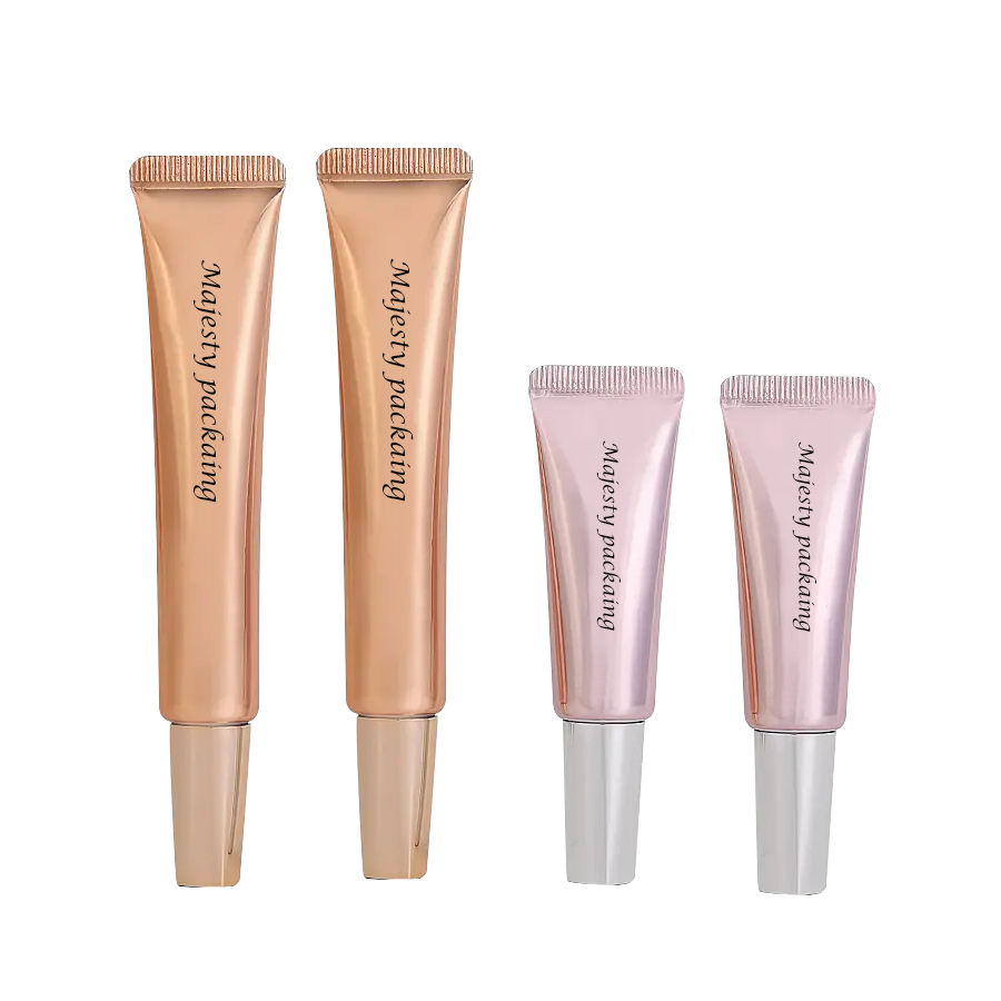 Tubo cosmético para crema para ojos, tubo de plástico, aplicador puntiagudo, fácil de usar, embalaje plástico para el cuidado de la piel, tubo de 10ml, 15ml y 20ml