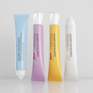 Tubo de plástico para crema para ojos con aplicador puntiagudo, embalaje cosmético de plástico para el cuidado de la piel, embalaje de tubo personalizado de 10ml, 20ml y 30ml