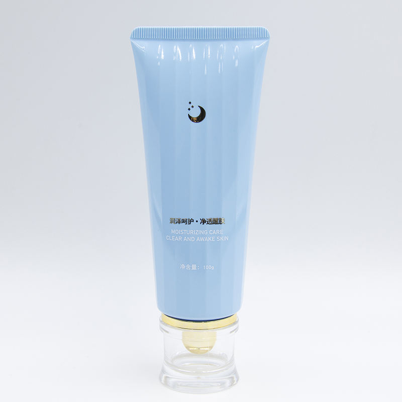 Tubo de plástico PE personalizado de 60-150ml para el cuidado de la piel, limpiador facial de esencia blanqueadora con tapón de rosca para cosméticos y cremas