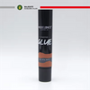 Tubo suave negro mate personalizable de 30ml para crema de base líquida cosmética, tubo de protección solar, tubo de crema BB