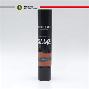 Tubo suave negro mate personalizable de 30ml para crema de base líquida cosmética, tubo de protección solar, tubo de crema BB