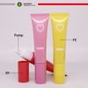 Tubo de plástico con bomba sin aire personalizable, 10-60ml, para protector solar, loción de manos, crema facial, embalaje de tubo cosmético de plástico con bomba