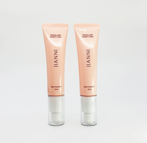 Embalaje de bomba sin aire vacío personalizado, tubo para apretar cosmético facial, base BB CC, crema líquida y protector solar, tubo de aceite esencial