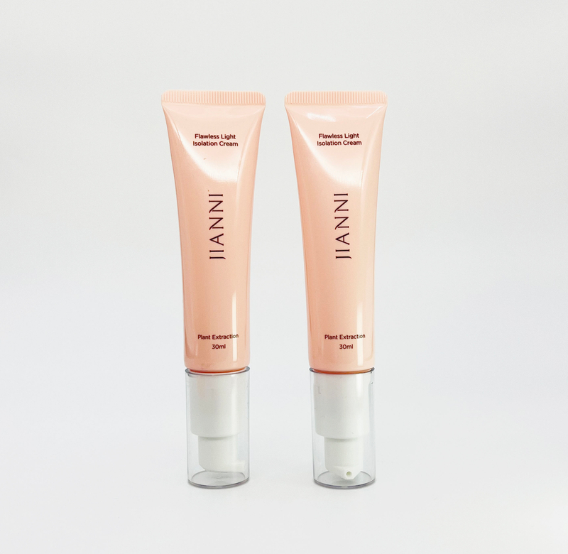 Embalaje de bomba sin aire vacío personalizado, tubo para apretar cosmético facial, base BB CC, crema líquida y protector solar, tubo de aceite esencial