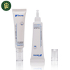 Tubos de plástico PETG transparentes personalizados, cubierta de gota de boca larga para crema cosmética para ojos, protector solar de esencia, 10ml-30ml