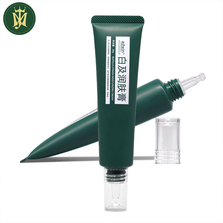 Tubos de plástico cosméticos para envases de cremas para ojos y esencias para manchas.