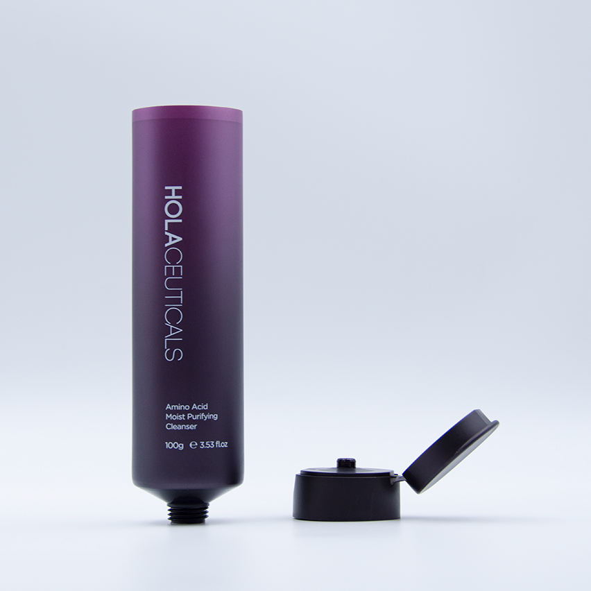 Tubos de embalaje de cosméticos de plástico mate de alta calidad, personalizados, 100ml, para loción corporal, máscara de protección solar, tubo de lavado de cara redondo