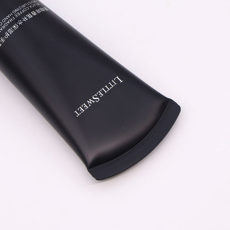 OEM 80ml 100ml 120ml Tubo de plástico vacío negro Crema facial Tubo de limpiador facial para hombres con tapón de rosca Embalaje para lavado de cara