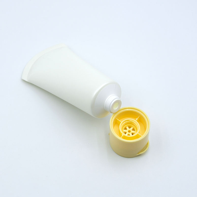 Tubo cosmético suave del tubo del apretón de la loción del PE vacío personalizado con la tapa abatible para el lavado de cara y la máscara de protección solar, etc.