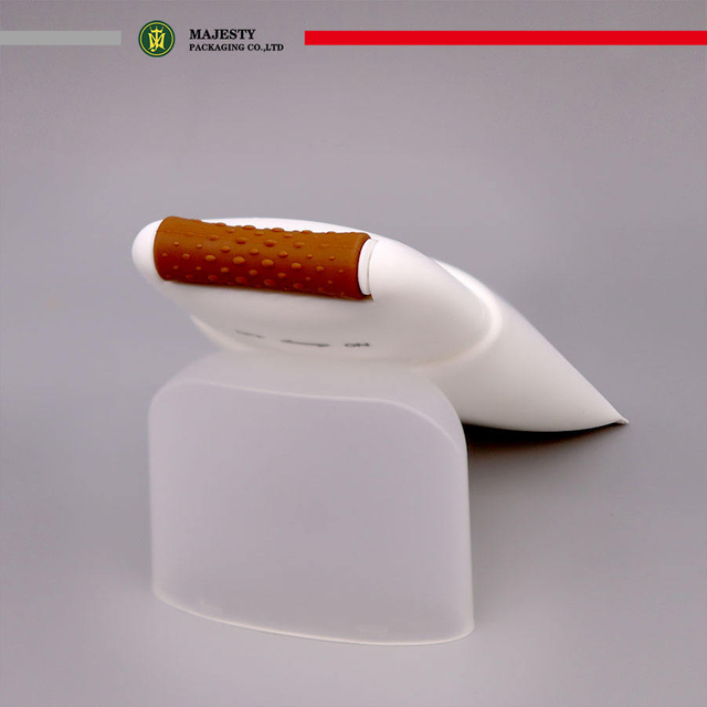 Rodillo de masaje, tubo de plástico de 100ml, 150ml, tubo cosmético de plástico ovalado, tubo de loción corporal para el cuidado de la piel, aplicador de silicona con interruptor