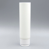 Tubo cosmético de plástico de fábrica para crema para ojos, mascarilla, protector solar, tubo exprimidor con embalaje con tapa abatible