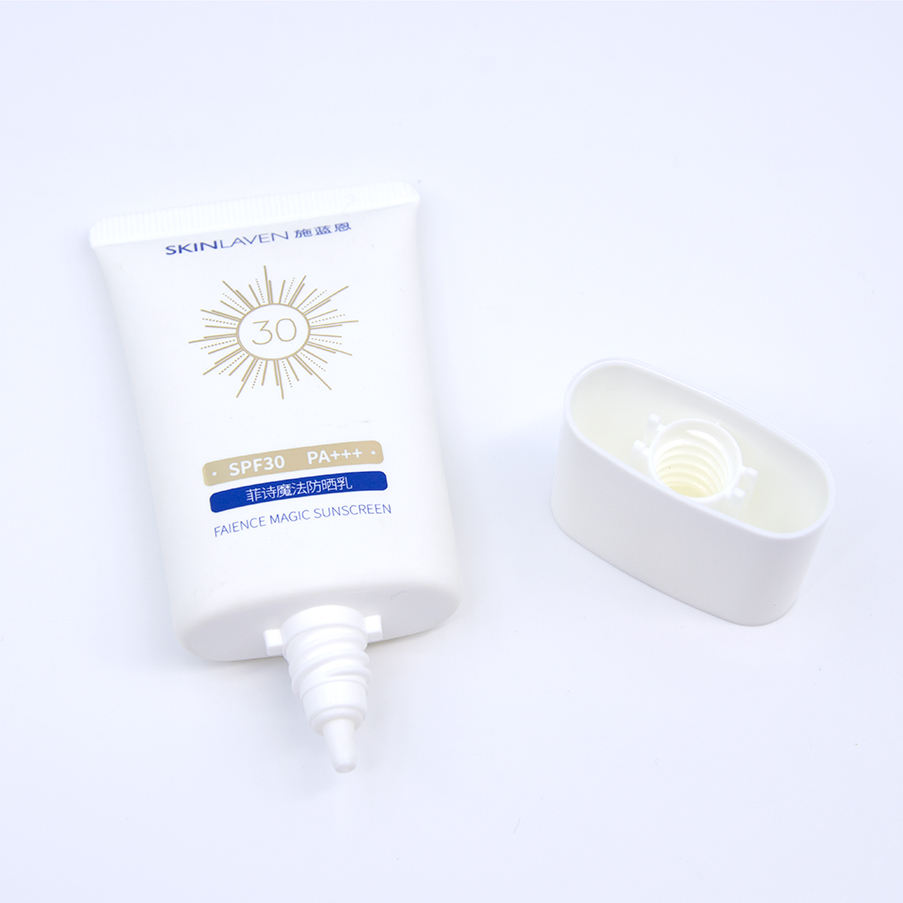 Venta al por mayor de crema BB personalizada, crema de protección solar, cuidado de la piel, embalaje de envases de tubos plásticos cosméticos vacíos para apretar