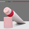 Tubo de plástico vacío para aplicación de esponja, aplicador de esponja dispensadora media, loción corporal, crema facial, embalaje de plástico