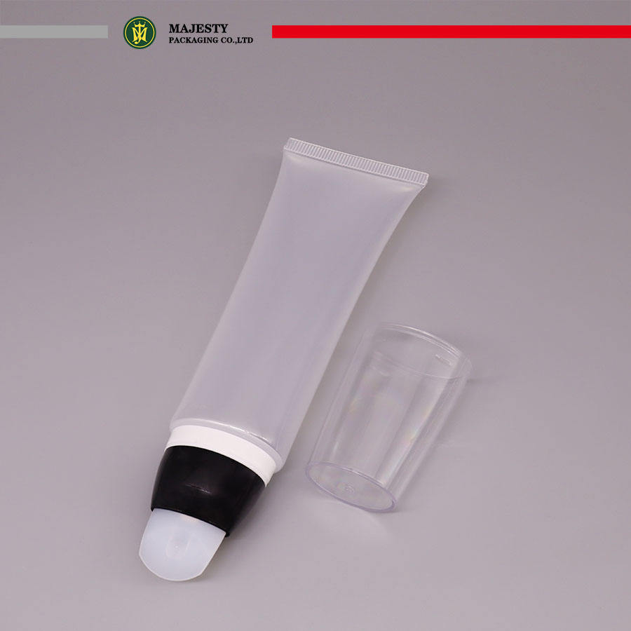 Tubo de plástico cosmético, aplicador de silicona, tubo de masaje para cuidado personal