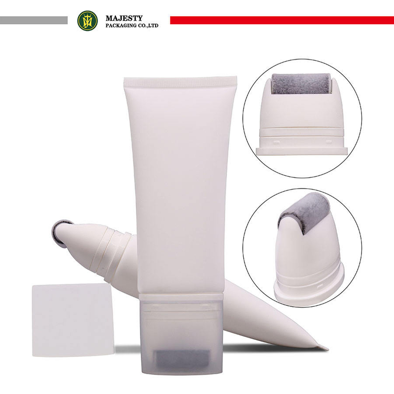 Tubo de plástico personalizado con aplicador de masaje con barra de rodillos para el cuidado corporal del tubo de rodillo cosmético