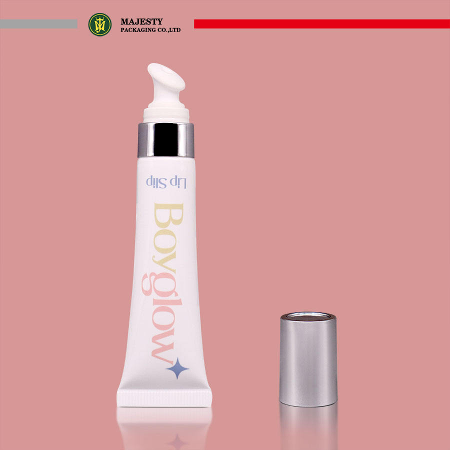Aplicador de masaje de cerámica con embalaje de crema reparadora de ojos, logotipo privado personalizado, con superficie de estampado en caliente de impresión Offset