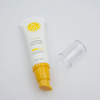 Precio directo de fábrica, cabezal de bomba de 50ml, protector solar, tubo vacío personalizable para loción corporal y crema BB, uso cosmético