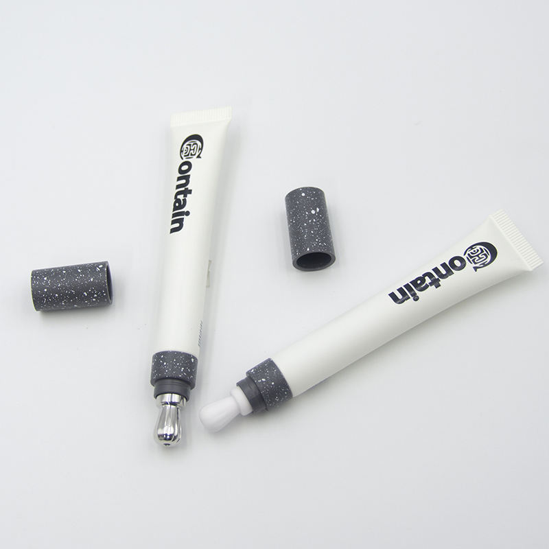 Gran oferta OEM, tubo de embalaje de 10ml, 15ml y 20ml con cabezal aplicador vibratorio para crema de ojos, lápiz labial, protector solar y limpiador