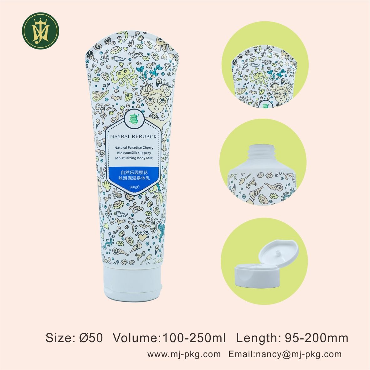 Tubos de plástico vacíos para crema para el cuidado de la piel y protector solar de fábrica OEM, para loción, champú, crema para ojos, embalaje, serigrafía, tubo cosmético