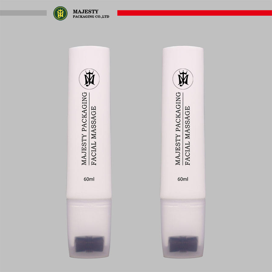 Tubo suave del rodillo del masaje de encargo para el envase vacío de la cara/del cuerpo para el cuidado del cuerpo con masaje del silicio