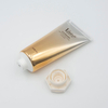 Embalaje con tapa abatible de tubo exprimidor de plástico de aluminio laminado BB Cream impreso personalizado con logotipo para loción protectora solar para el cuidado de los labios
