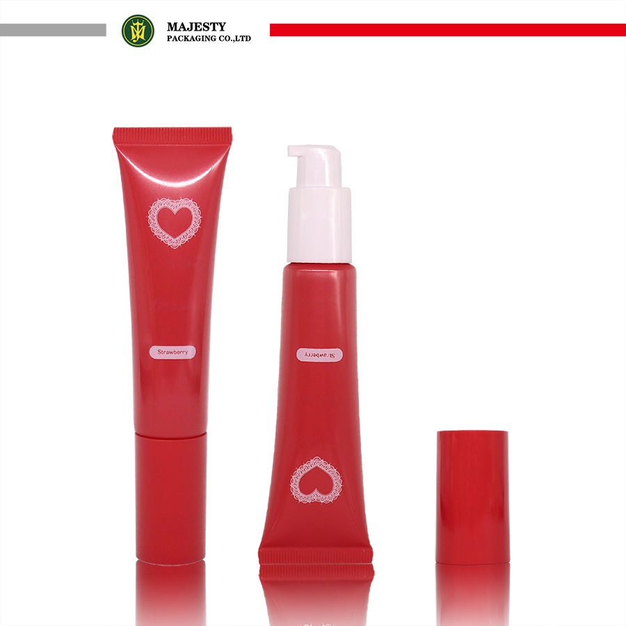 Tubo de loción de bomba cosmética de plástico personalizado, 30ml-60ml, aislamiento de protector solar, base líquida, embalaje de cabezal de bomba de vacío