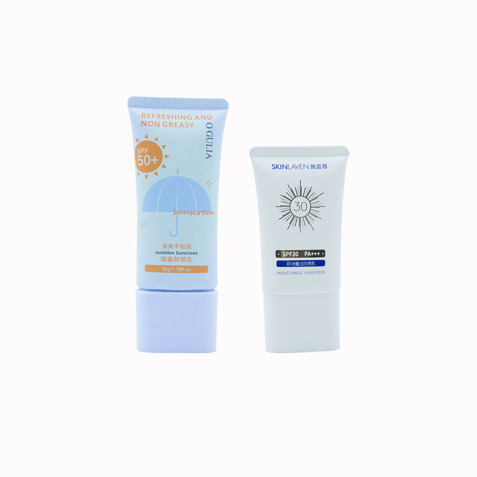 BB Cream Crema de manos Protector solar Tubo de embalaje de plástico cosmético con impresión en offset Cuidado de la piel Squeeze PE Tubo de embalaje