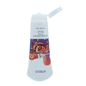 Tubo de plástico PE de 80 ml y 100 ml para limpiador facial, envases cosméticos de colores personalizados con tapa para protector solar y champú