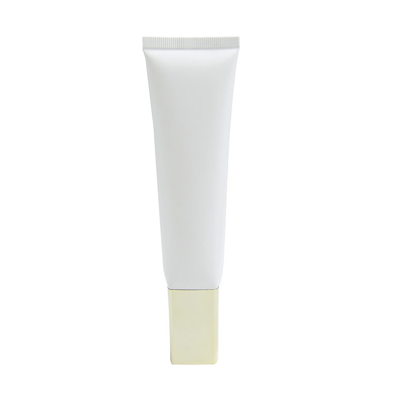 Tubo de gel limpiador facial para el cuidado de la piel, plástico cosmético suave de forma cuadrada OEM, 50ml, uso para maquillaje y suero con tapa de rosca