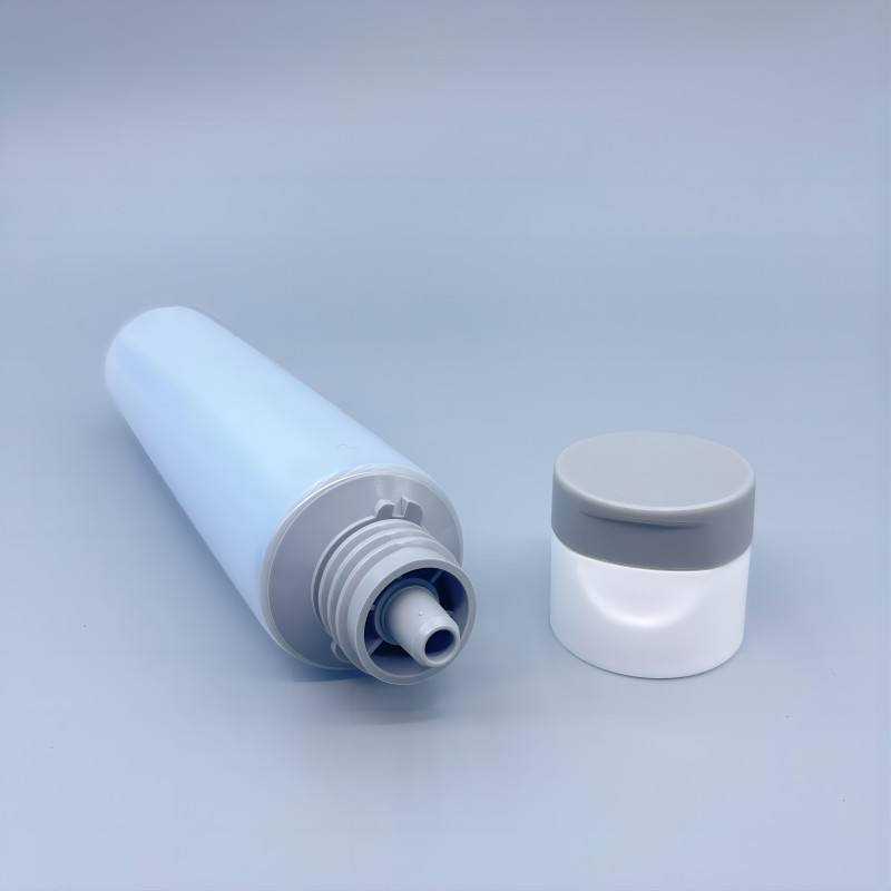 Tubo doble plástico cosmético de la cámara dual de las cremas del OEM 150ml dos para los ingredientes de mezcla