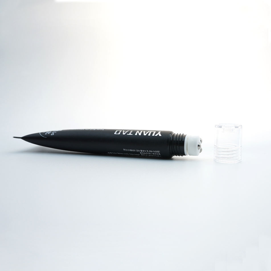 Aplicador de bola de rodillo de metal personalizado, tubo de crema para ojos vacío de 15ml y 20ml para crema de masaje, embalaje de tubo para el cuidado de la piel