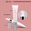 Tubo vacío de plástico para crema de ojos de pequeño volumen, embalaje cosmético para el cuidado de la piel, aplicador de cerámica fácil de usar, tubo personalizado OEM/ODM