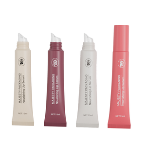 Tubo de plástico personalizado de 10ml, 15ml y 20ml, embalaje de silicona para apretar, brillo labial, bálsamo labial, Gel de crema suave, tubo exfoliante para labios