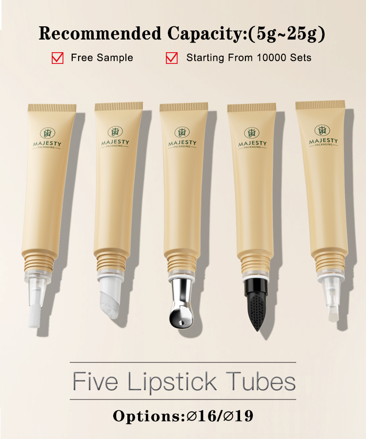 5 ml 10 ml de tubo de brillo de labios vacío 
