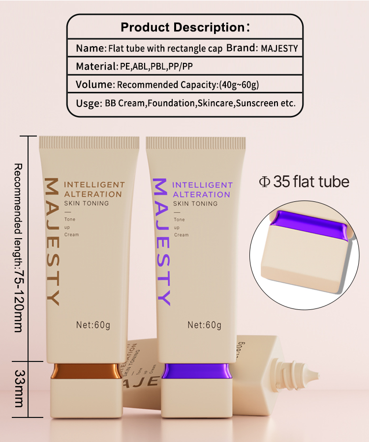 Tubo de base de líquido cosmético