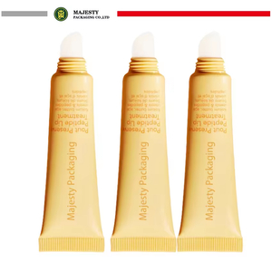 Aplicador de plástico personalizado de 19mm, barra de labios, bálsamo de brillo de labios, tubo de brillo de labios de 15ml y 20ml, tubos de plástico cosméticos exprimidos