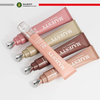 Tubo aplicador de aleación de zinc personalizado, 10ml, 15ml, 20ml, tubo aplicador de plástico para cosméticos, crema para ojos y protector solar