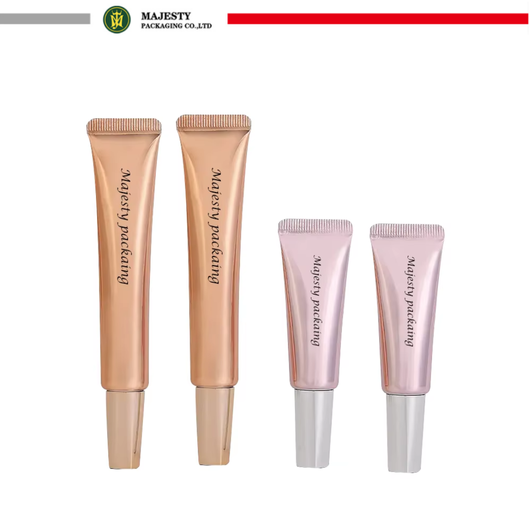 Tubo cosmético para crema para ojos, tubo de plástico, aplicador puntiagudo, fácil de usar, embalaje plástico para el cuidado de la piel, tubo de 10ml, 15ml y 20ml