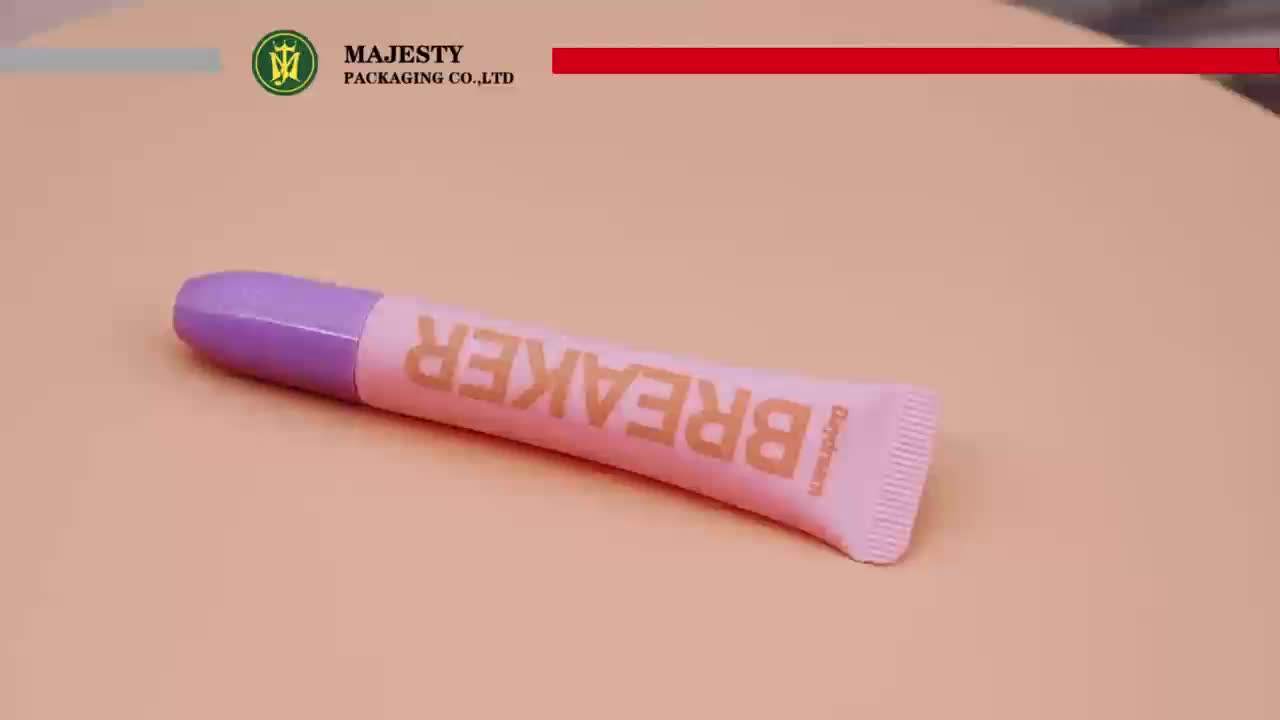 Tubo vacío de plástico PE, embalaje para cuidado de la piel, tubo cosmético, lápiz labial, tubo de bálsamo labial, 10ml, 20ml, 30ml, tubo de plástico PE/ABL/PBL