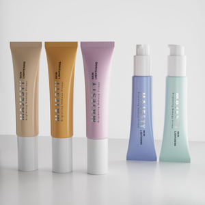 Tubo cosmético de plástico sin aire, protector solar, crema para manos, tubo de base, bomba sin aire, embalaje de 10ml, 30ml, 50ml, tubo cosmético de plástico